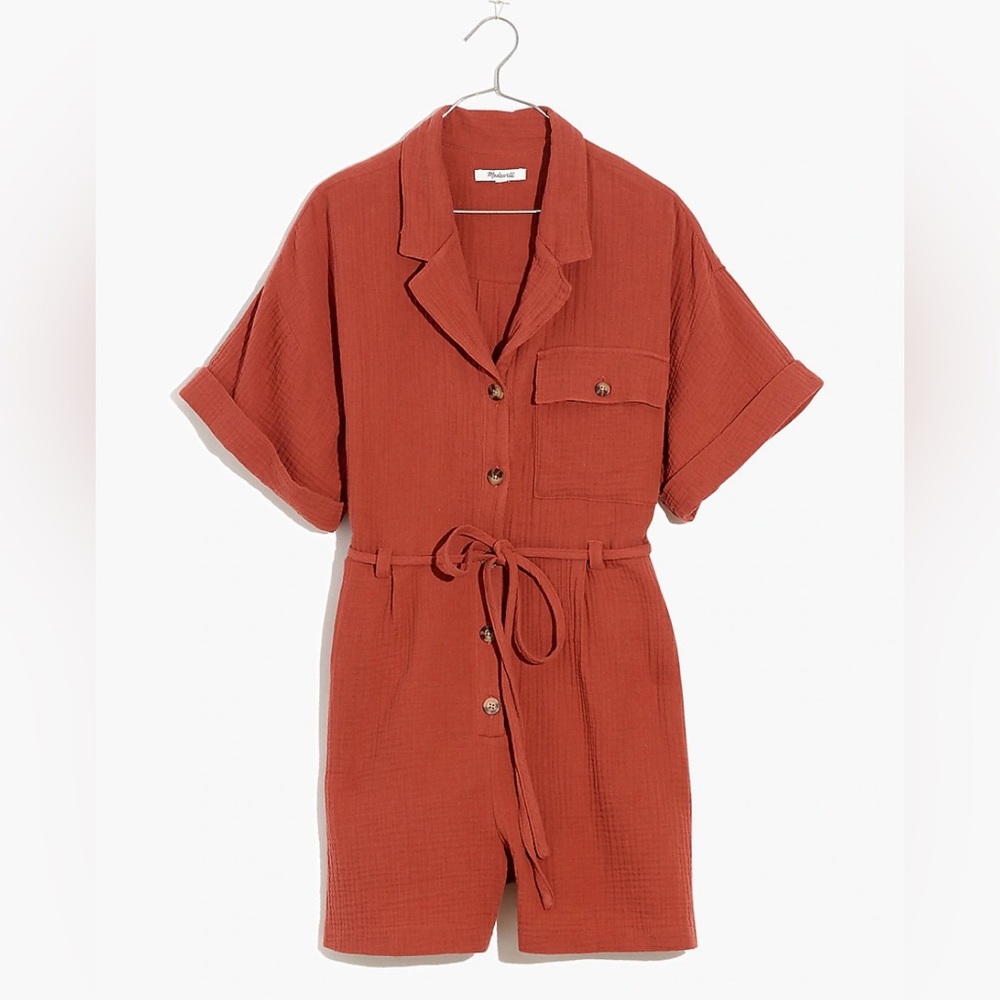Madewell // Burnt Orange Jumper/Romper